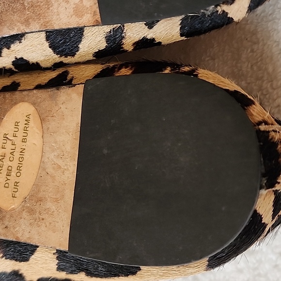 Kate Spade Women's Calf Hair Leopard Print Loafers Size 7 Preowned - Picture 14 of 15